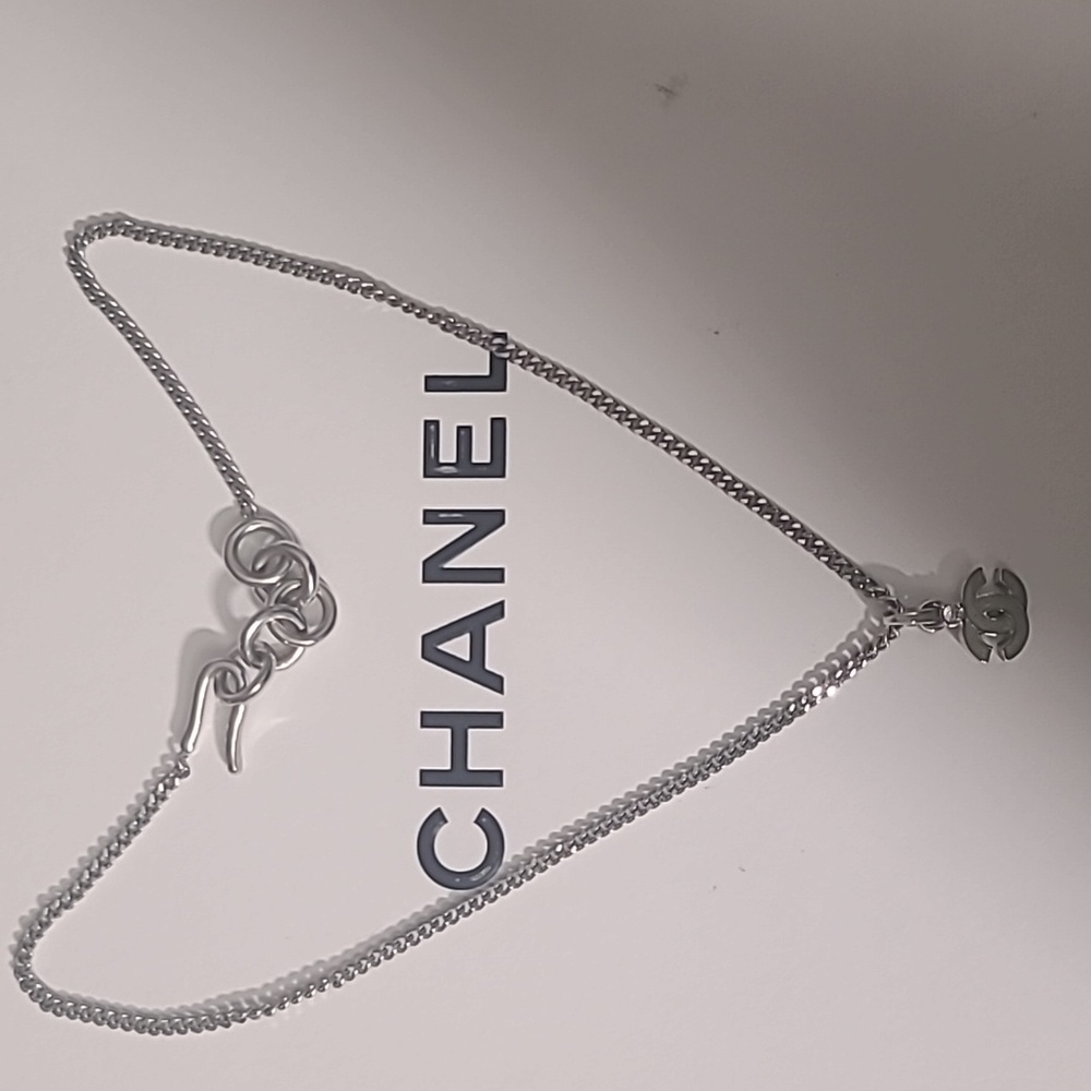 Authentic chanel silver chain